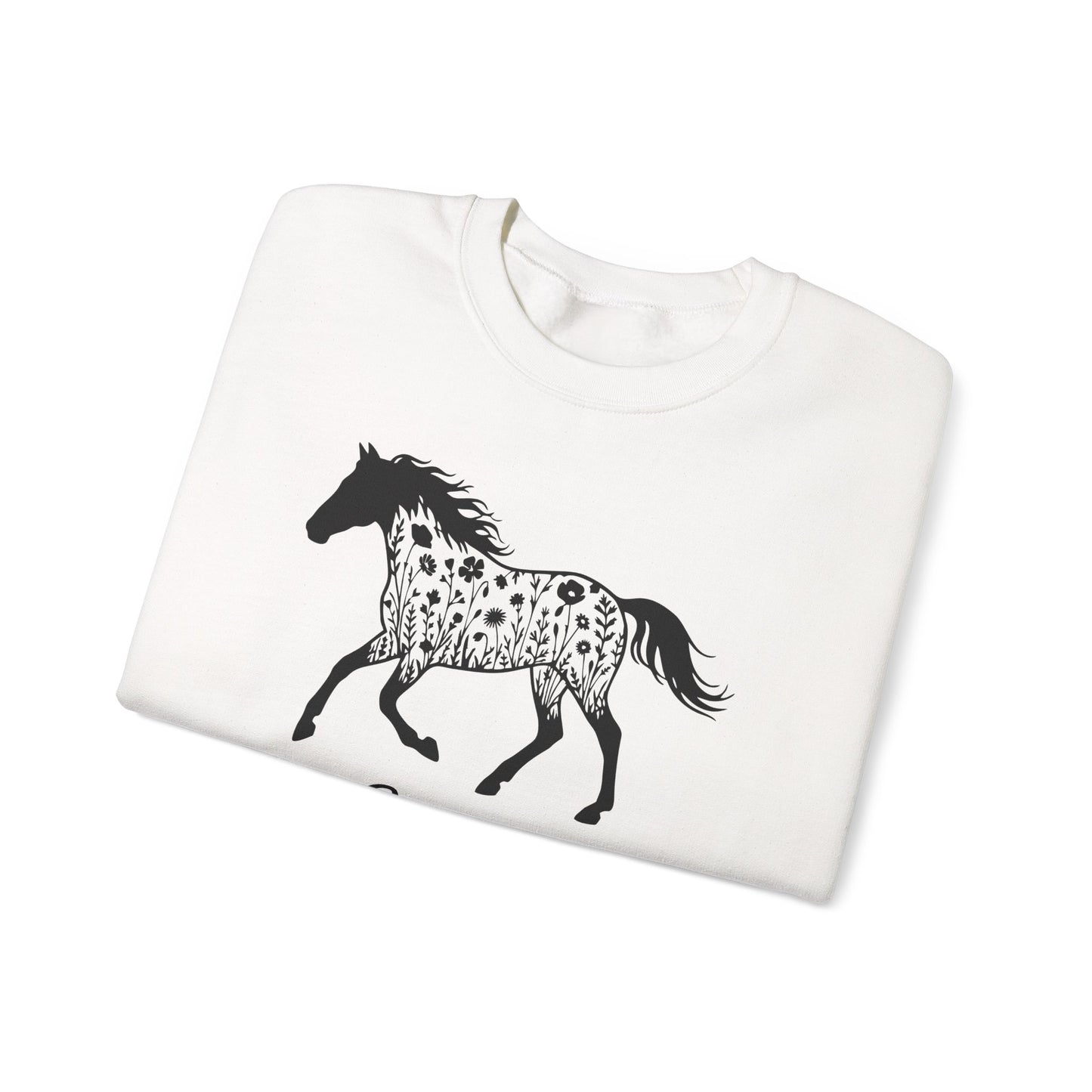 Personalized Floral Horse
