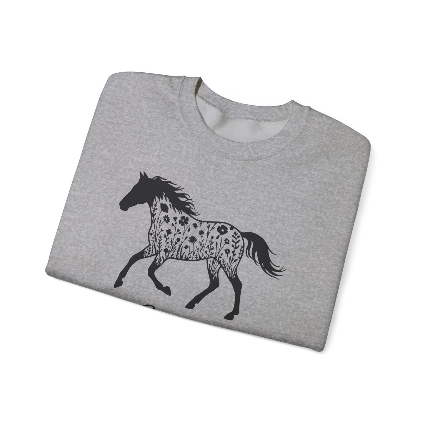 Personalized Floral Horse