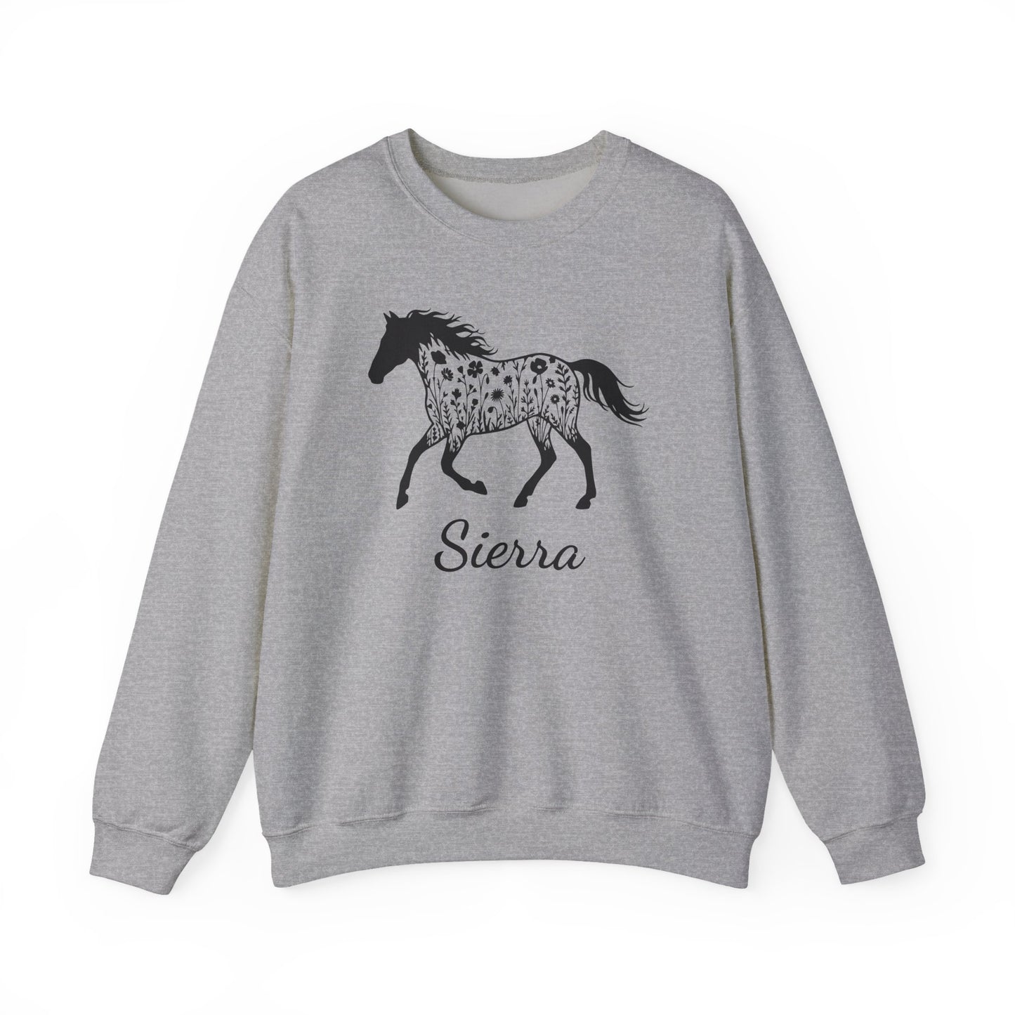 Personalized Floral Horse