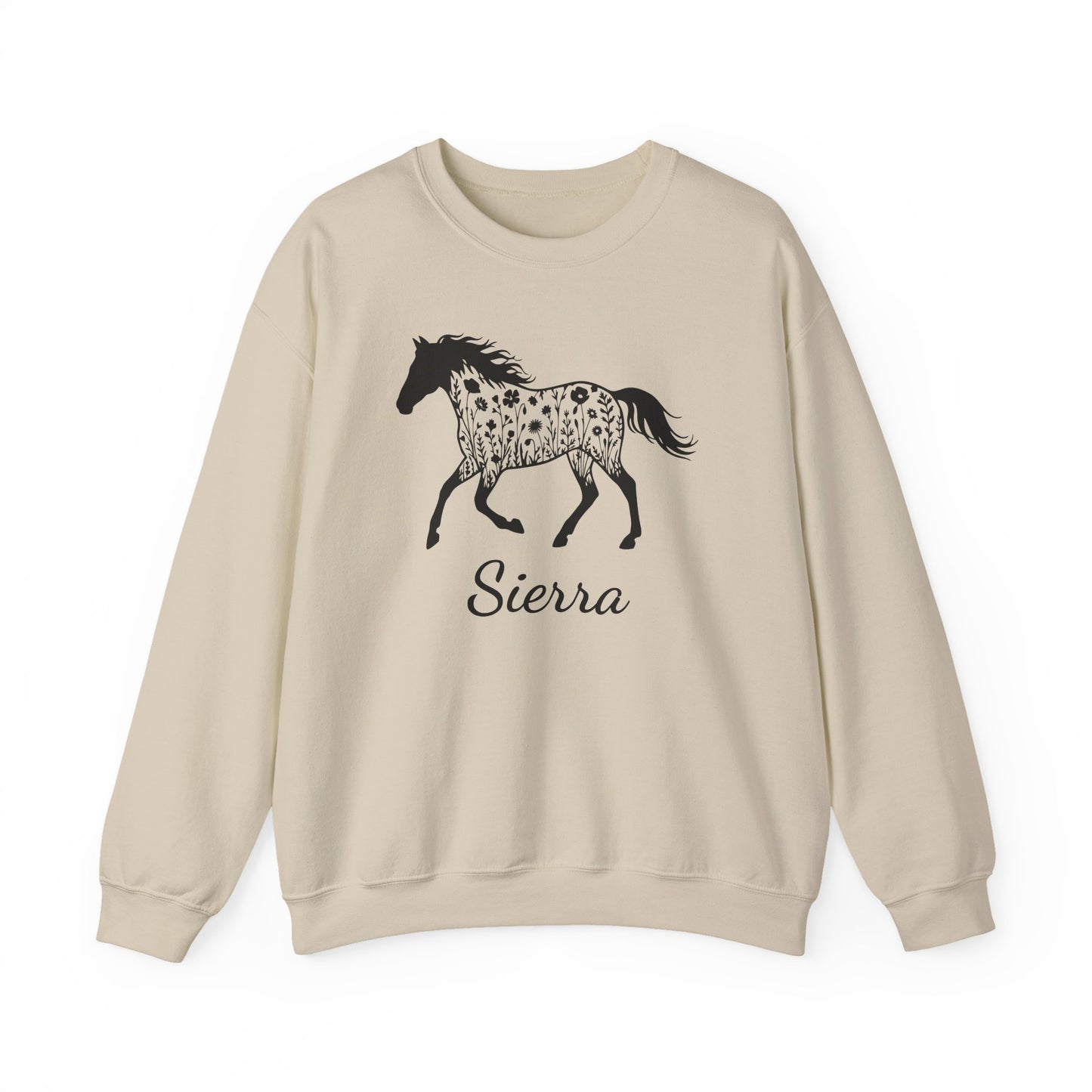 Personalized Floral Horse