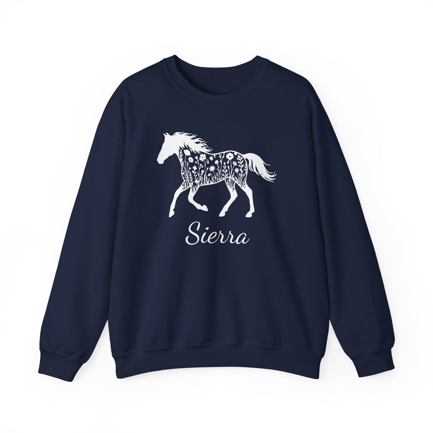 Personalized Floral Horse