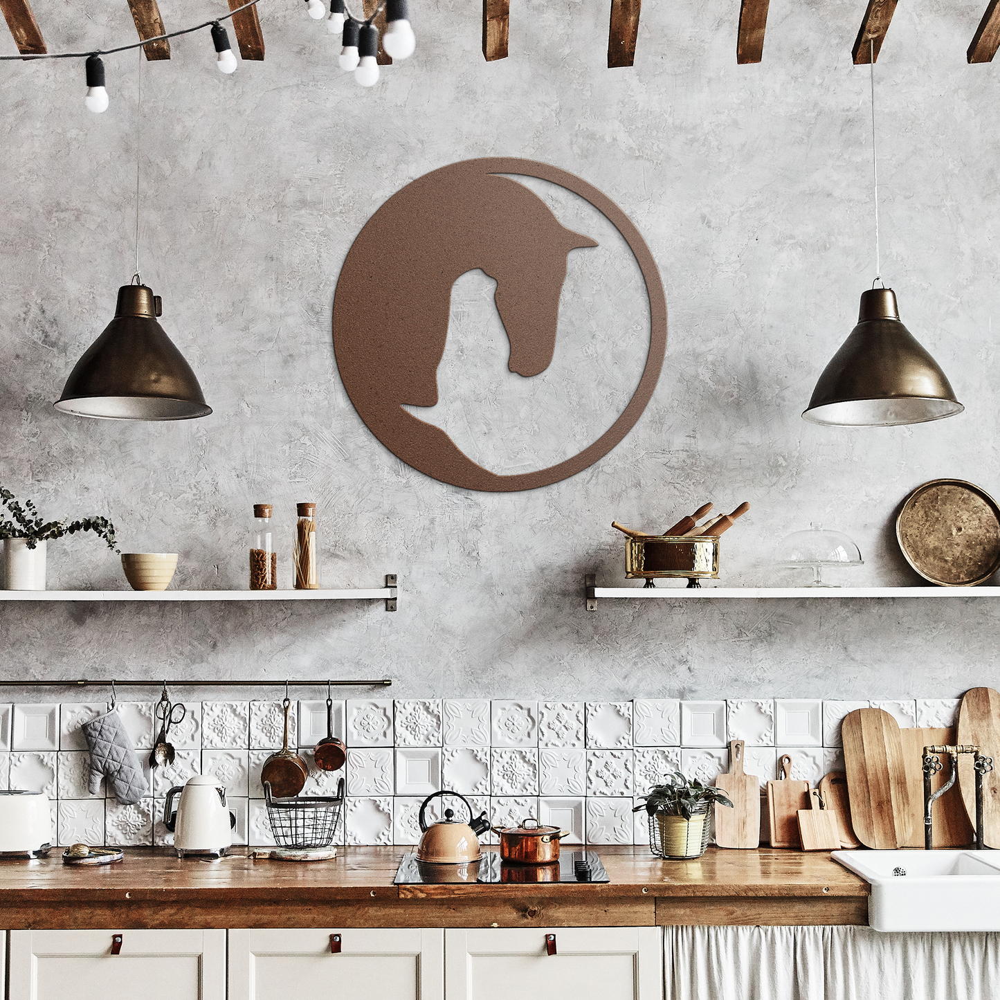 Horse_YingYang_Wall_Art_Copper_Rustic_Kitchen_Mockup.png