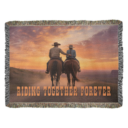 Together Forever Woven Blanket