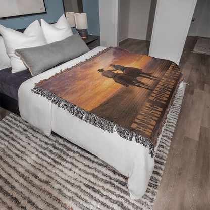 Riding Together Forever Woven Blanket